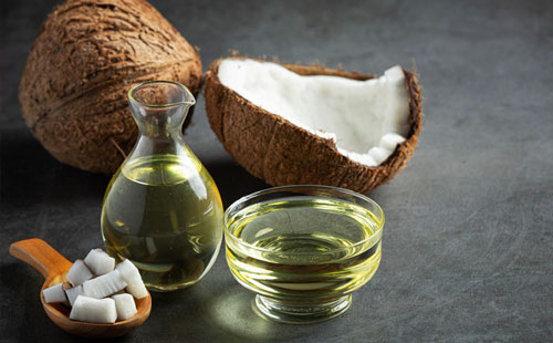 bowl coconut oil for hair fall 